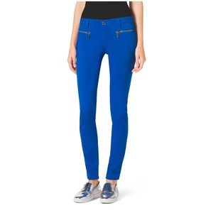 Michael Michael Kors Amalfi Blue Skinny Stretch-Twill Jeans